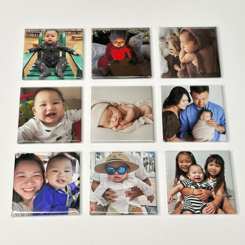 2x2 Custom Photo Magnets (Set of 9)